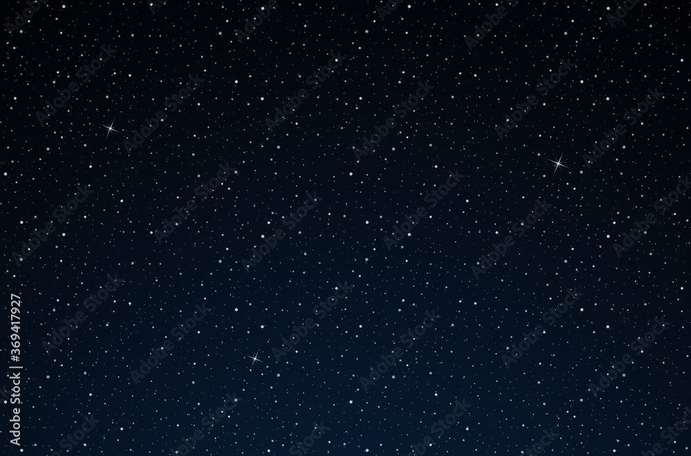 Night starry sky.  Space background with stars.