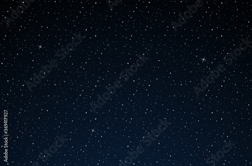 Night starry sky. Space background with stars.