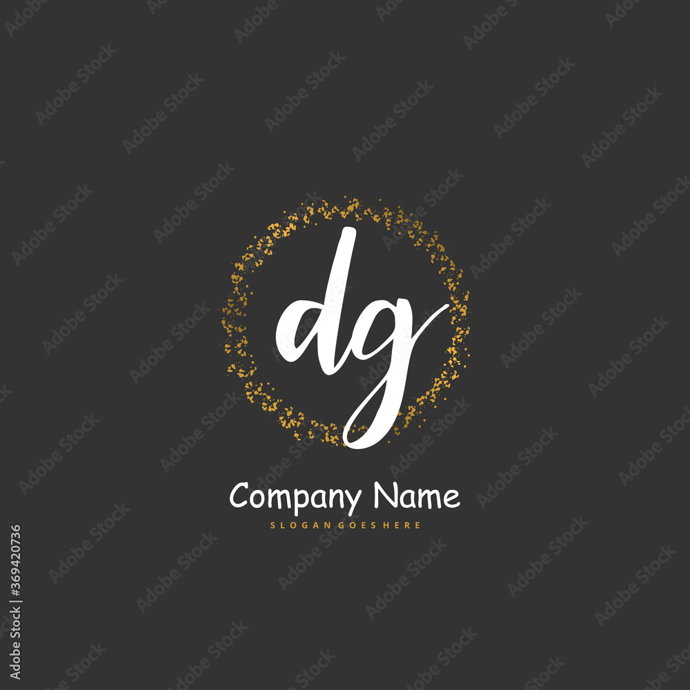 D G DG Initial handwriting and signature logo design with circle. Beautiful design handwritten logo for fashion, team, wedding, luxury logo. D G DG Initial handwriting and signature logo design with circle. Beautiful design handwritten logo for fashion, team, wedding, luxury logo.