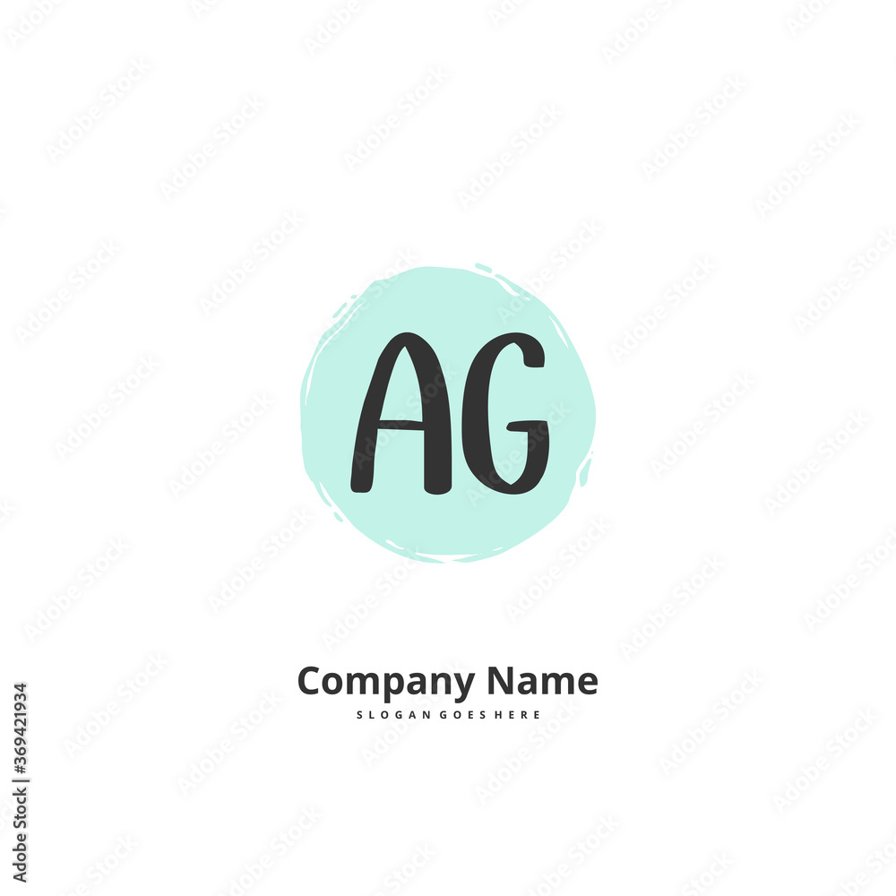 A G AG Initial handwriting and signature logo design with circle. Beautiful design handwritten logo for fashion, team, wedding, luxury logo. A G AG Initial handwriting and signature logo design with circle. Beautiful design handwritten logo for fashion, team, wedding, luxury logo.