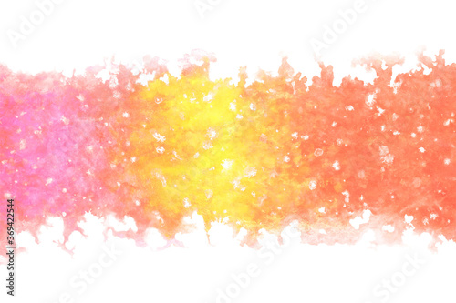 レッド イエロー 秋 抽象 水彩 背景