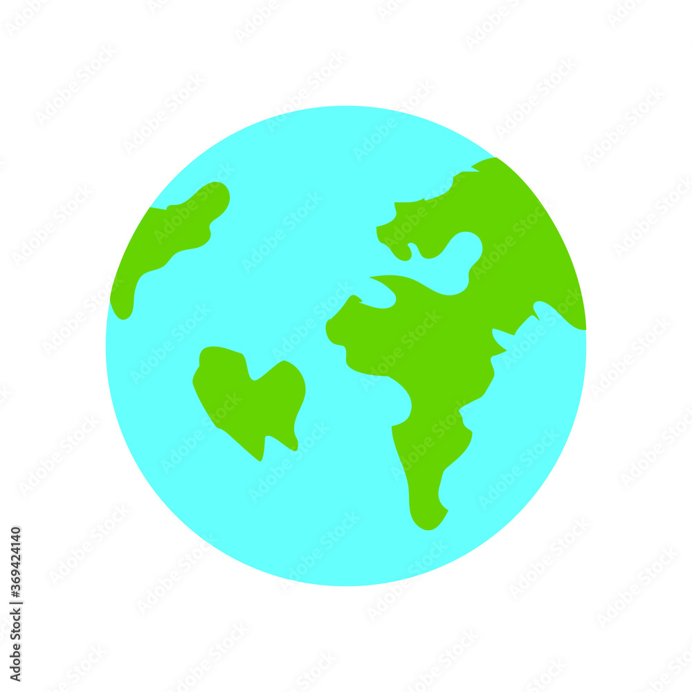 Continents Map Earth Globe Illustration Vector Continents Map Earth Globe Illustration Vector