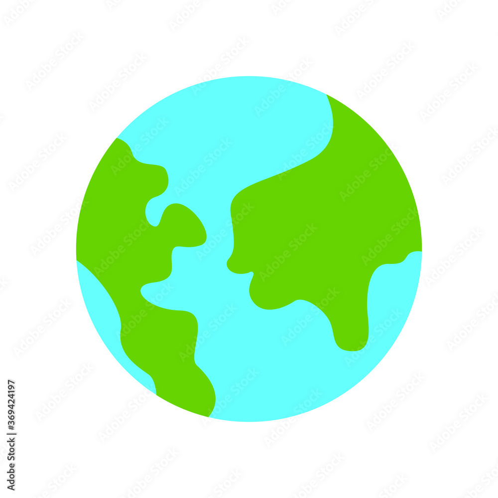 Earth Continents Map Globe Illustration Vector Earth Continents Map Globe Illustration Vector