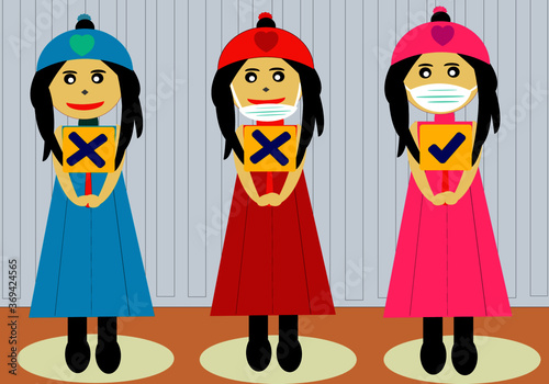 How to wear a mask correct