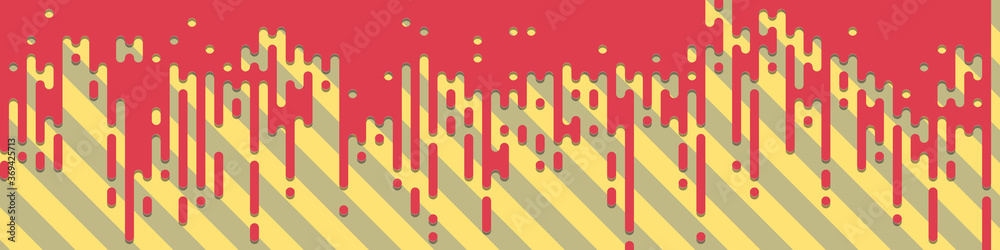 Abstract Rounded Color Lines halftone transition background illustration