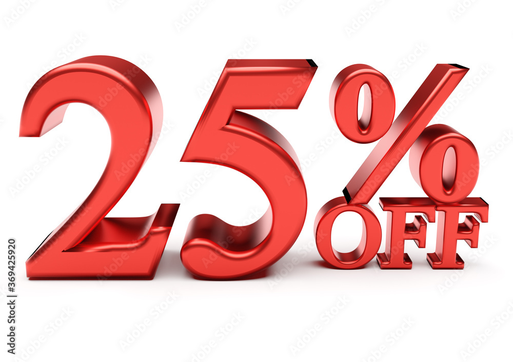 25 percent off discount sale 25 percent off discount sale