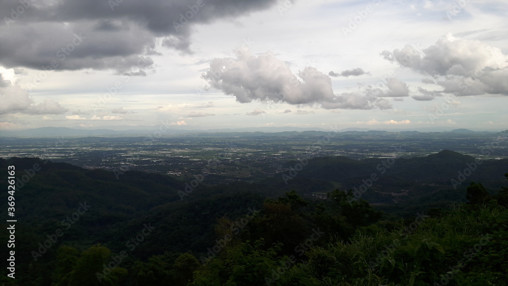 time lapse clouds over the mountains