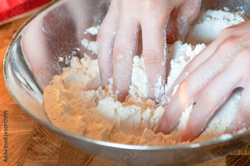 Vorbereitung - Teig, Backen, Close up