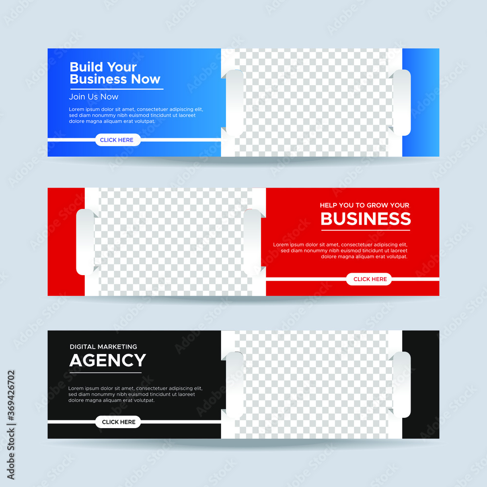 Vector abstract design banner web template. collection of horizontal business ad banner. vector illustration Vector abstract design banner web template. collection of horizontal business ad banner. vector illustration