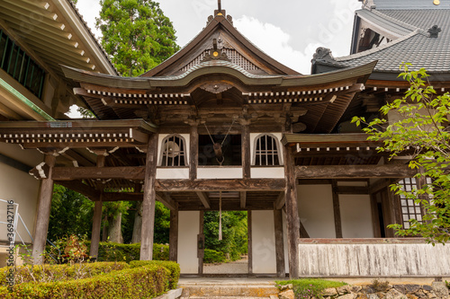 Bell tower of Yotaku-ji temple in Sanda city, Hyogo, Japan