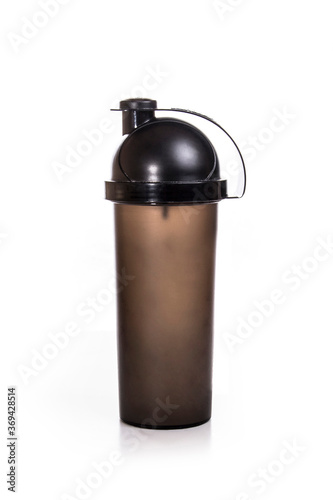 black sports shaker isolated on white background