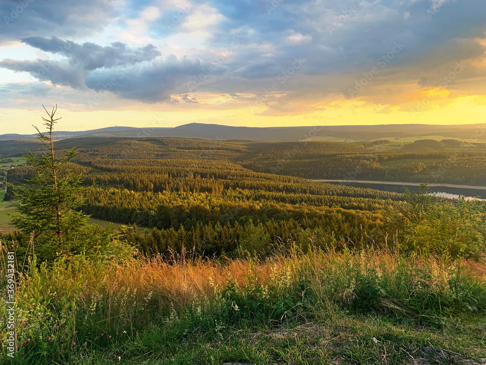 Abendstimmung vom Bärenstein 