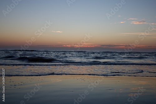 sunset on the beach