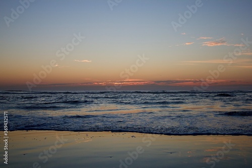 sunset on the beach