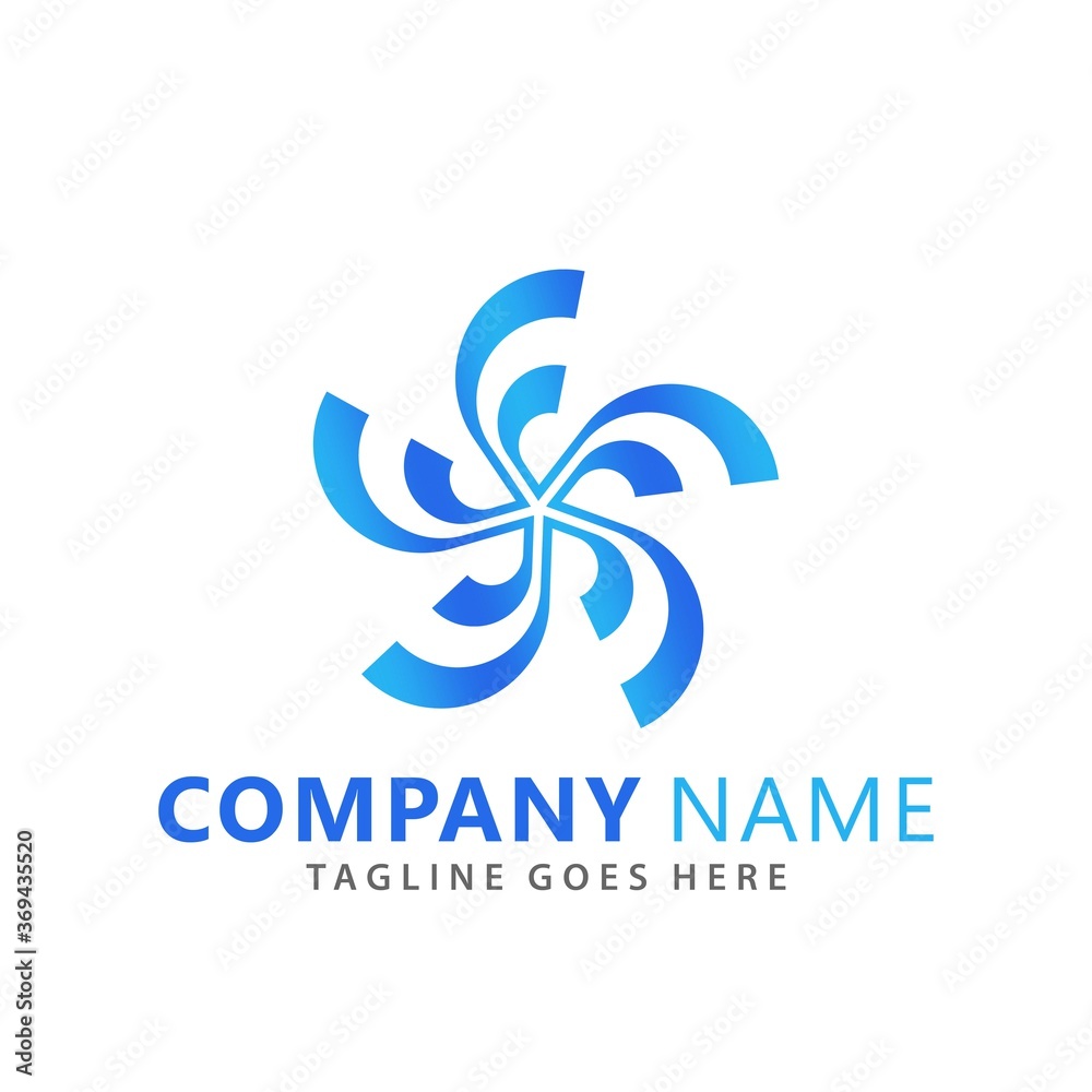 Abstract Spinning Star Logos Design Vector Illustration Template Abstract Spinning Star Logos Design Vector Illustration Template