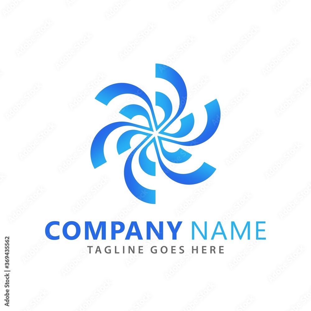 Abstract Spinning Logos Design Vector Illustration Template Abstract Spinning Logos Design Vector Illustration Template