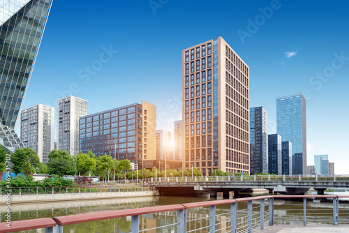 Modern city high-rise  China Ningbo CBD.