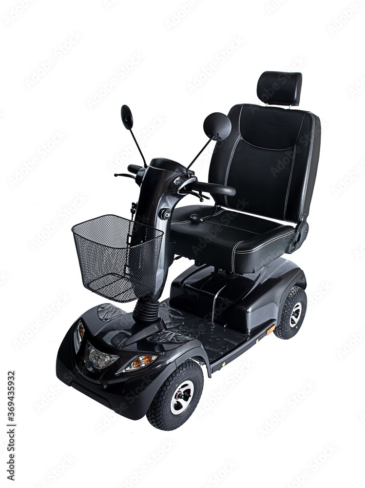 Electric scooter for disabled or elderly isolated on white background Electric scooter for disabled or elderly isolated on white background