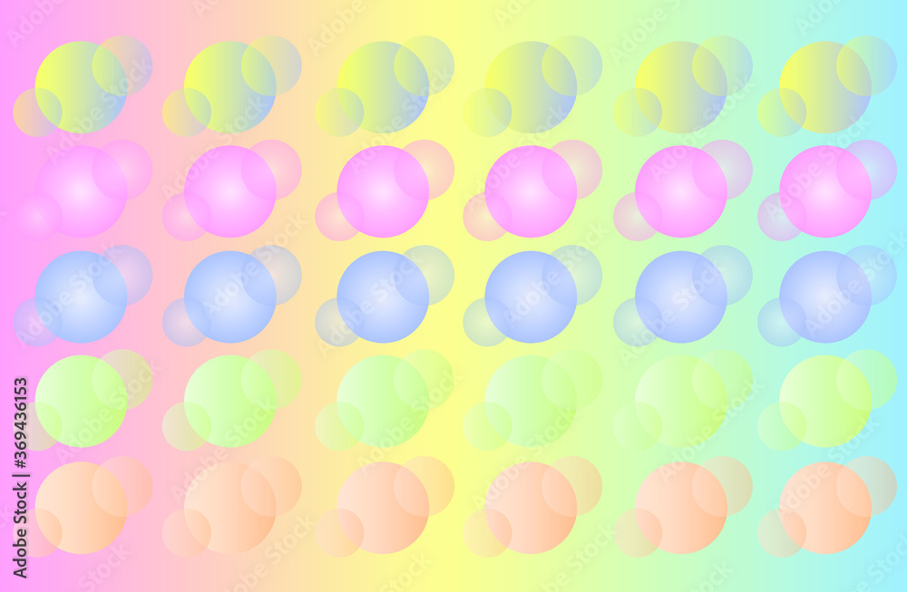 circle ball pattern in colorful background