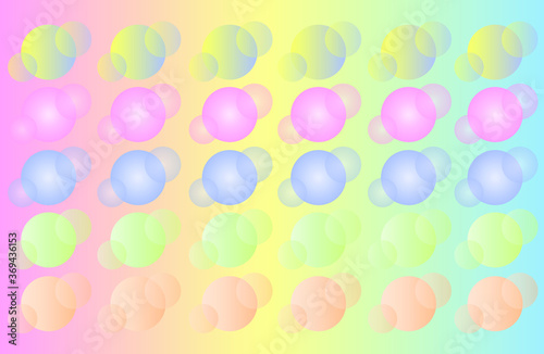 circle ball pattern in colorful background