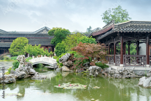 A classical garden located in Slender West Lake, Yangzhou, China.