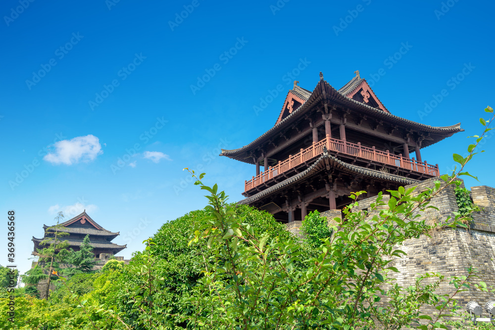 Ancient City Building, Shaoxing, Zhejiang, China. Ancient City Building, Shaoxing, Zhejiang, China.