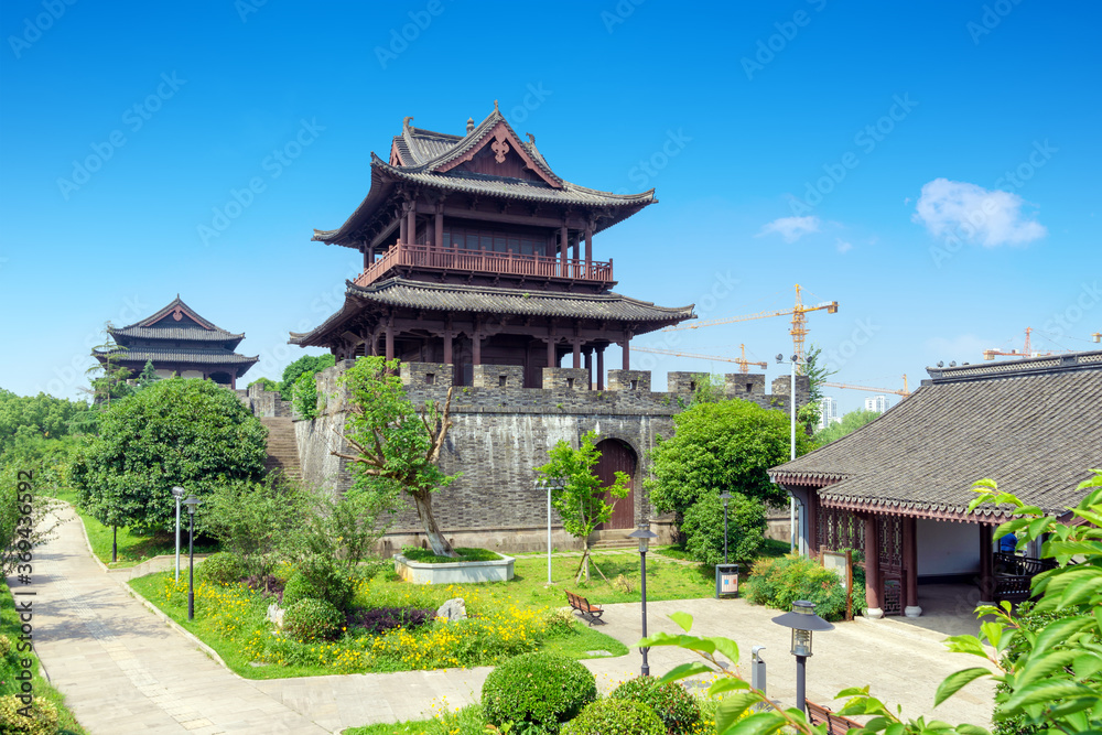 Obraz premium Ancient City Building, Shaoxing, Zhejiang, China.