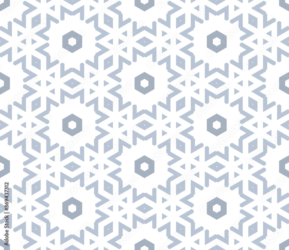 Cartoon geometric linear seamless pattern. Fantasy oriental mosaic background with different geo shapes. Arabesque tile wrapping paper. Vector illustration.      