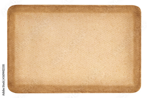 Vintage or antique paper isolated on white with clipping path.