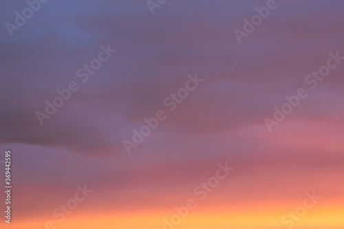 Sunrise Bright Dramatic Sky. Scenic Colorful Sky At Dawn. Sunset Sky Natural Abstract Background