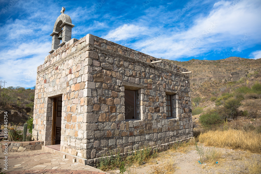 The chapel in Las Parras, Loreto, Baja California Sur, Mexico