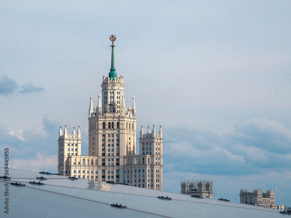 Obraz premium Stalinist residential building on Kotelnicheskaya embankment. Moscow