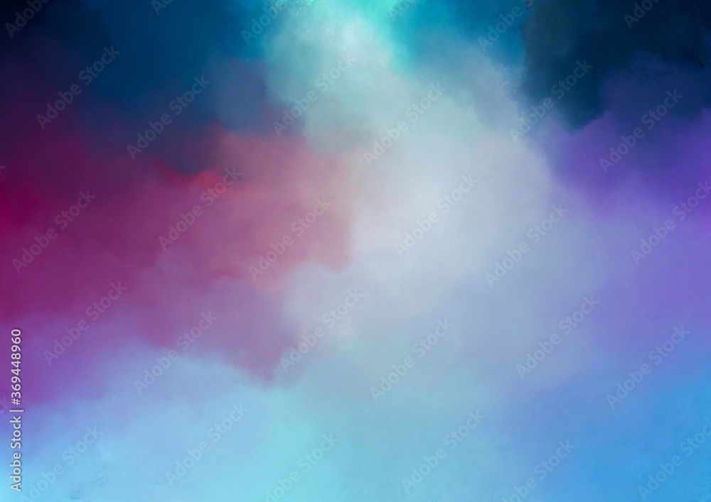 abstract colorful background with clouds.