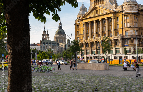 Canvas Print Deak square in Budapest, Hungary