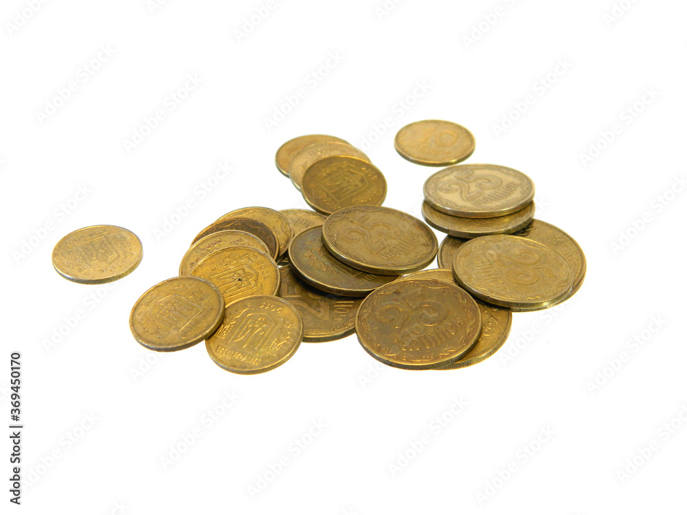 iron money isolated on white background iron money isolated on white background