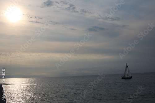 Sailboat in the Sunset - Puerto Vallarta Mexico