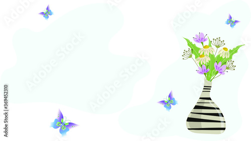 Frozen rowan branch on grunge background.
Elegant vector composition,
