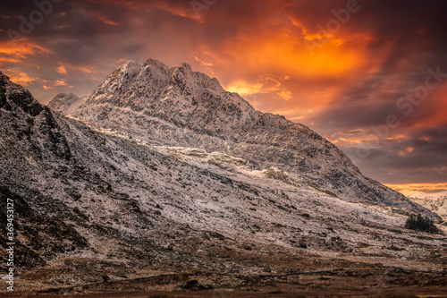 Tryfan mountain East Face Wales