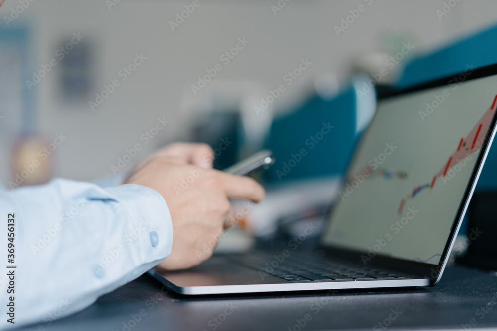 businessman working in office businessman working in office