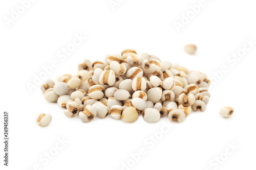 Pearl barley isolated on white background