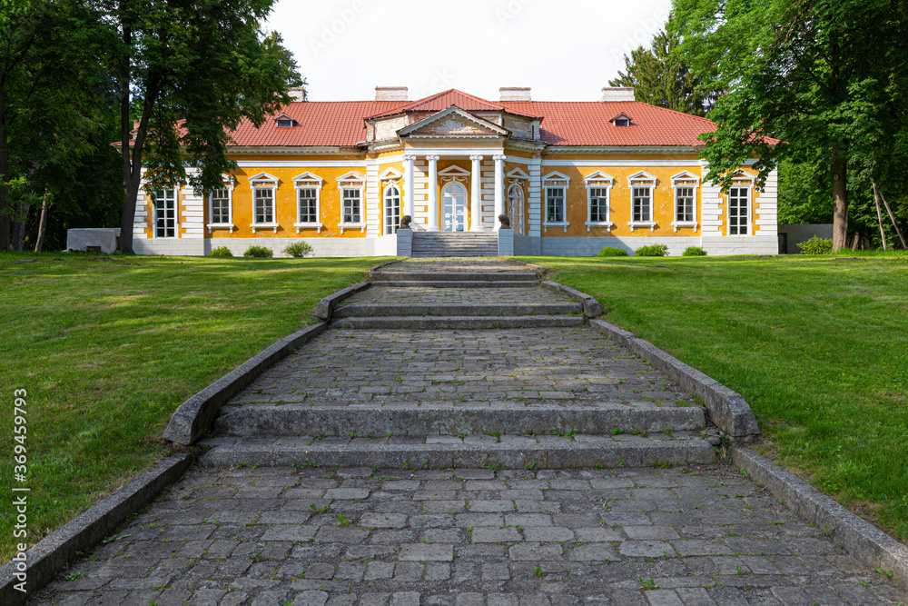 Palace and landscape park ensemble in village Samchyky,  Ukraine.