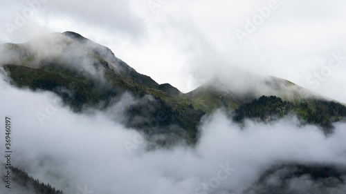 Mountains in the clouds 