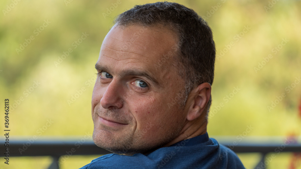 portrait of a man with profile portrait of a man with profile