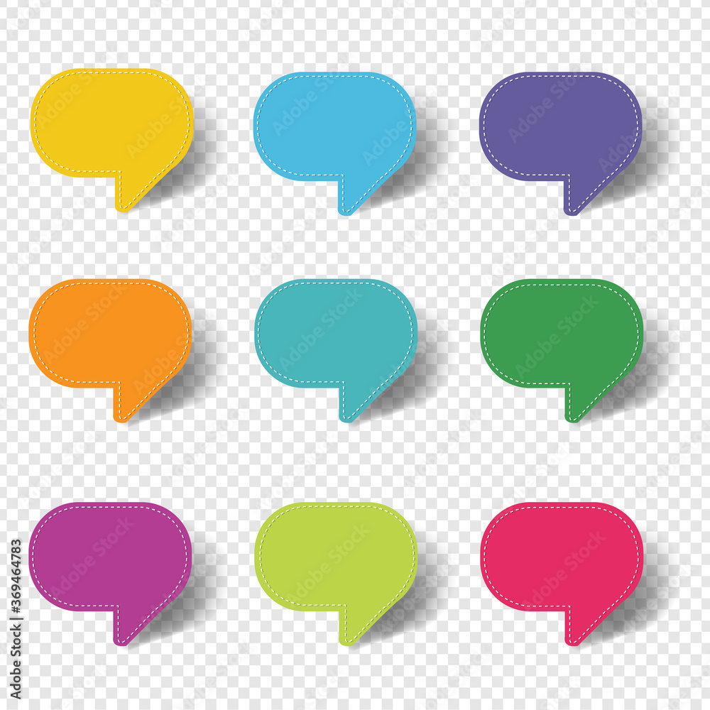 Speech Bubble set Isolated Transparent Background With Gradient Mesh, Vector Illustration Speech Bubble set Isolated Transparent Background With Gradient Mesh, Vector Illustration