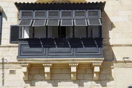 Building detail (balcony), Balluta Bay, Malta