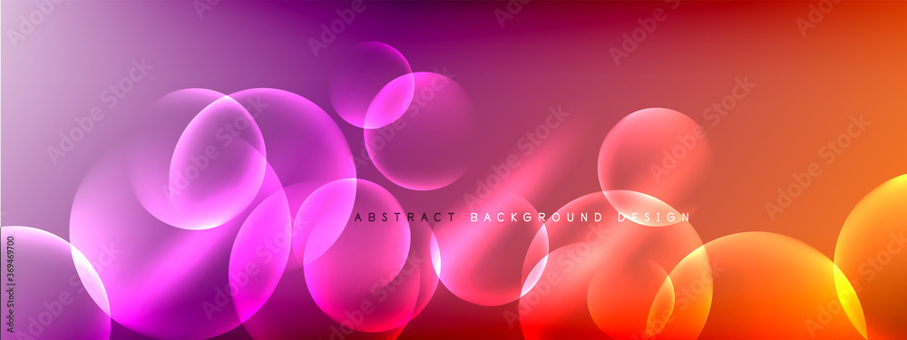Vector abstract background liquid bubble circles on fluid gradient with shadows and light effects. Shiny design templates for text Vector abstract background liquid bubble circles on fluid gradient with shadows and light effects. Shiny design templates for text