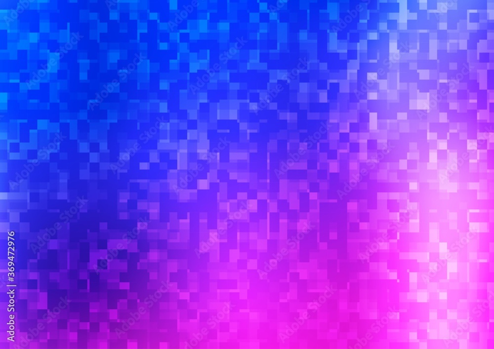 Light Pink, Blue vector pattern in square style.