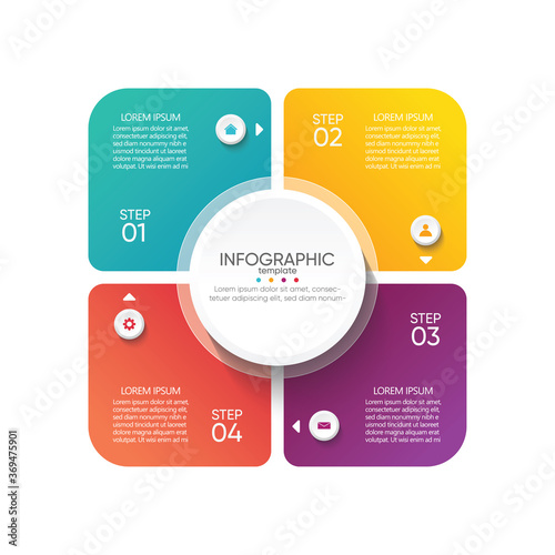 Presentation business abstract background infographic template
