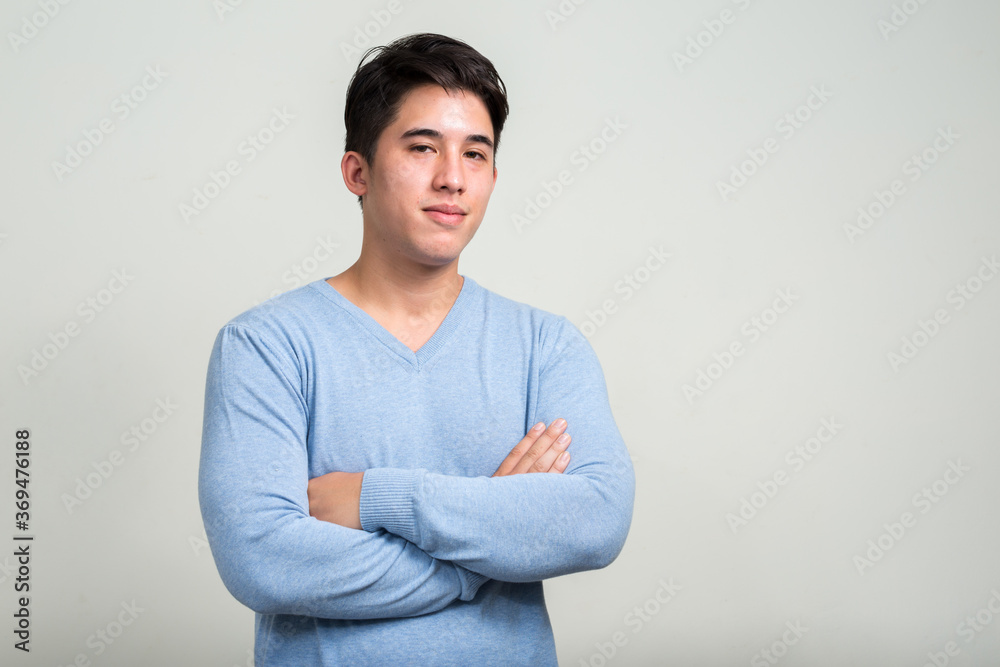 Portrait of young handsome man with mixed race Portrait of young handsome man with mixed race
