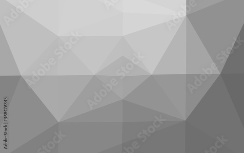 Light Silver, Gray vector blurry triangle texture. Colorful abstract illustration with gradient. New texture for your design. © Dmitry